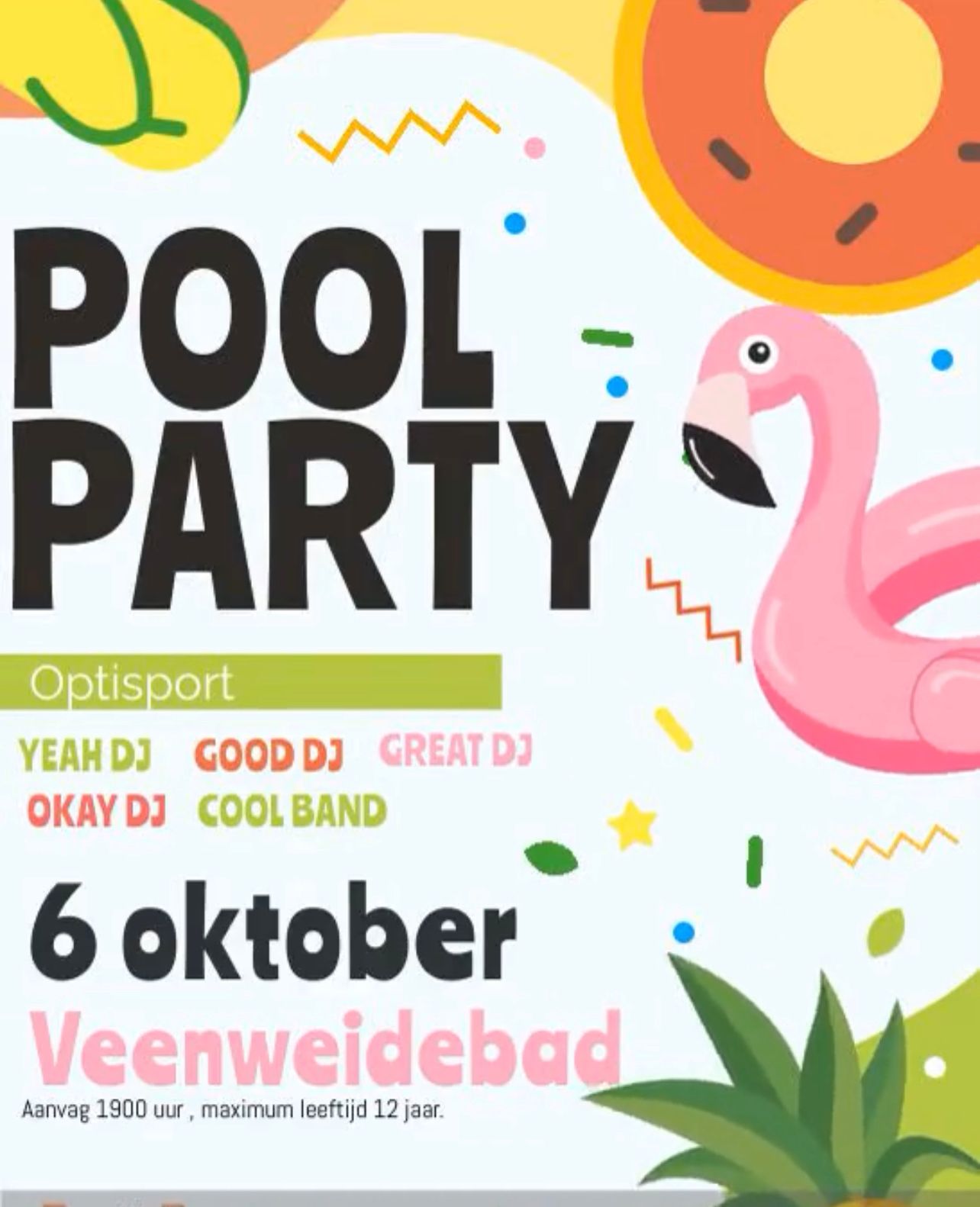 Pool Party zwemdisco after summer party